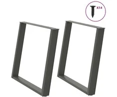 Valgomojo stalo kojelės, U formos, 2 vnt., 100x(72-73) cm