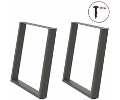 Valgomojo stalo kojelės, U formos, 2 vnt., 80x(72-73)cm