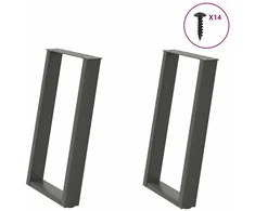 Valgomojo stalo kojelės, U formos, 2 vnt., 50x(72-73)cm