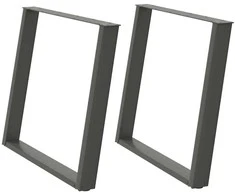 Valgomojo stalo kojelės, U formos, 2 vnt., 100x(72-73) cm