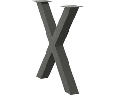 Valgomojo stalo kojelės, X formos, 2 vnt., 80x(72-73) cm