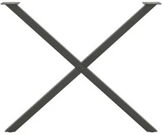 Valgomojo stalo kojos, 2 vnt., antracito spalvos, 90x(72-73) cm, plienas