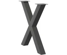 Valgomojo stalo kojelės, X formos, 2 vnt., 70x(72-73) cm