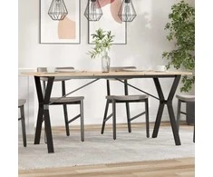 Valgomojo stalo kojos, 140x60x73cm, ketus, Y formos rėmas