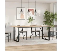 Valgomojo stalo kojos, 180x80x73cm, ketus, O formos rėmas