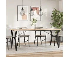 Valgomojo stalo kojos, 180x80x73cm, ketus, Y formos rėmas