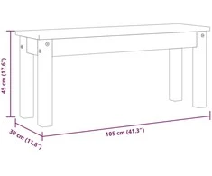 Valgomojo suoliukas Panama, 105x30x45cm, pušies masyvas