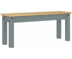 Valgomojo suoliukas PANAMA, pilkas, 105x30x45cm, pušies masyvas