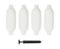 Valties bortų apsaugos, 4vnt., baltos spalvos, 41x11,5cm, PVC