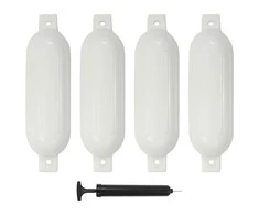 Valties bortų apsaugos, 4vnt., baltos spalvos, 51x14cm, PVC