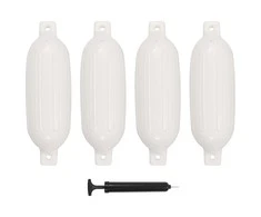 Valties bortų apsaugos, 4vnt., baltos spalvos, 58,5x16,5cm, PVC