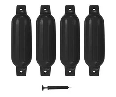 Valties bortų apsaugos, 4vnt., juodos spalvos, 41x11,5cm, PVC