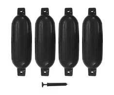 Valties bortų apsaugos, 4vnt., juodos spalvos, 58,5x16,5cm, PVC