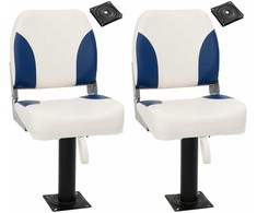 Valties sėdynės su kojomis su 360° pasukimo mechanizmais, 2vnt.