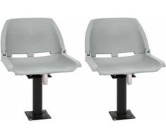 Valties sėdynės su kojomis su 360° pasukimo mechanizmais, 2vnt.