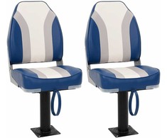 Valties sėdynės su kojomis su 360° pasukimo mechanizmais, 2vnt.