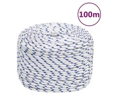Valties virvė, baltos spalvos, 10mm, 100m, polipropilenas
