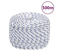 Valties virvė, baltos spalvos, 10mm, 500m, polipropilenas