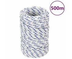 Valties virvė, baltos spalvos, 2mm, 500m, polipropilenas