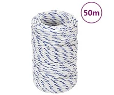 Valties virvė, baltos spalvos, 2mm, 50m, polipropilenas
