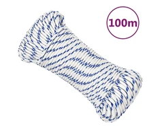 Valties virvė, baltos spalvos, 3mm, 100m, polipropilenas