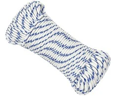 Valties virvė, baltos spalvos, 3mm, 25m, polipropilenas