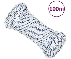 Valties virvė, baltos spalvos, 4mm, 100m, polipropilenas