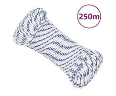 Valties virvė, baltos spalvos, 5mm, 250m, polipropilenas