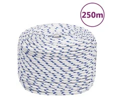 Valties virvė, baltos spalvos, 6mm, 250m, polipropilenas