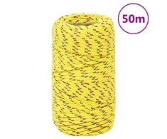 Valties virvė, geltonos spalvos, 2mm, 50m, polipropilenas