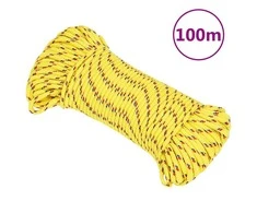 Valties virvė, geltonos spalvos, 3mm, 100m, polipropilenas