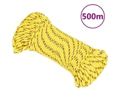 Valties virvė, geltonos spalvos, 3mm, 500m, polipropilenas