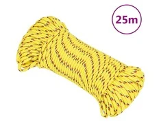 Valties virvė, geltonos spalvos, 4mm, 25m, polipropilenas
