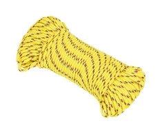 Valties virvė, geltonos spalvos, 4mm, 25m, polipropilenas