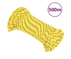 Valties virvė, geltonos spalvos, 4mm, 500m, polipropilenas
