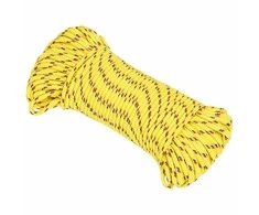 Valties virvė, geltonos spalvos, 5mm, 100m, polipropilenas