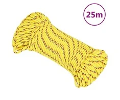 Valties virvė, geltonos spalvos, 5mm, 25m, polipropilenas