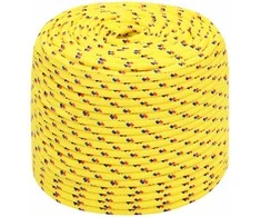 Valties virvė, geltonos spalvos, 6mm, 100m, polipropilenas
