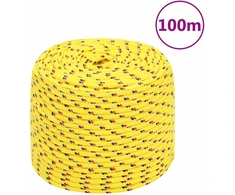 Valties virvė, geltonos spalvos, 6mm, 100m, polipropilenas