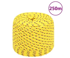 Valties virvė, geltonos spalvos, 6mm, 250m, polipropilenas