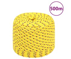 Valties virvė, geltonos spalvos, 6mm, 500m, polipropilenas