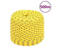 Valties virvė, geltonos spalvos, 8mm, 500m, polipropilenas