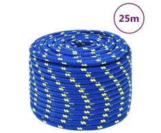 Valties virvė, mėlynos spalvos, 12mm, 25m, polipropilenas