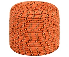Valties virvė, oranžinės spalvos, 10mm, 50m, polipropilenas