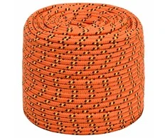 Valties virvė, oranžinės spalvos, 10mm, 250m, polipropilenas