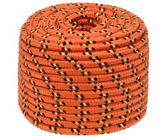 Valties virvė, oranžinės spalvos, 14mm, 25m, polipropilenas