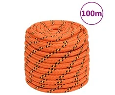 Valties virvė, oranžinės spalvos, 18mm, 100m, polipropilenas