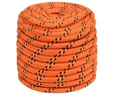 Valties virvė, oranžinės spalvos, 18mm, 100m, polipropilenas