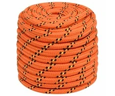 Valties virvė, oranžinės spalvos, 18mm, 25m, polipropilenas