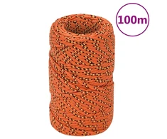 Valties virvė, oranžinės spalvos, 2mm, 100m, polipropilenas